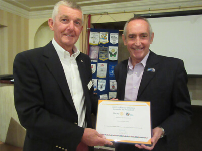 East Point Rotary Receives Highest International Accolade