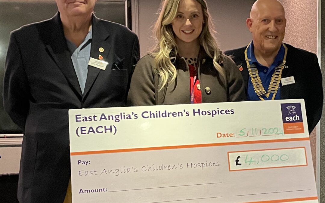 EACH is the Runaway Winner in Rotary Race Night with Matched Funding from the Santa Sleigh